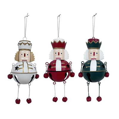 Assorted 6.75" Metal Bell Nutcracker Ornament by Ashland®, 1pc.