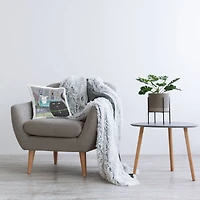 Stupell Industries Rock The Moment Family Pets Living Room Scene Throw Pillow, 18" x 18"