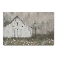 White Distressed Barn 18" x 27" Floor Mat