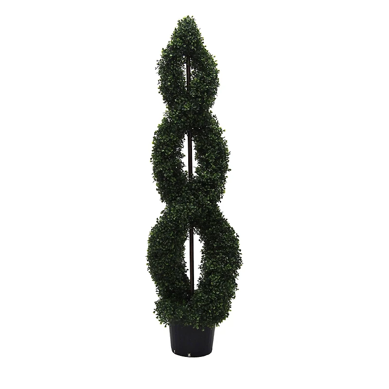 5ft. Green Boxwood Double Spiral Topiary Tree