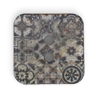 Dritz® 35mm Black Sustainable Coconut Square Button, 3ct.