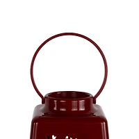 LED Lighted Tree  Snowflake and Reindeer Christmas Candle Lanterns - 8" - Set of 3