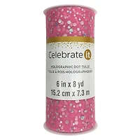 Holographic Dot Tulle by Celebrate It