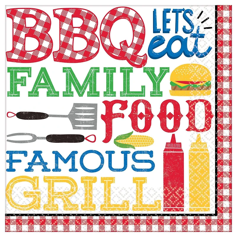 BBQ Picnic Luncheon Napkins, 36ct.