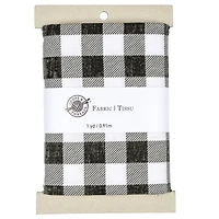Black & White Buffalo Check Cotton Fabric by Loops & Threads™