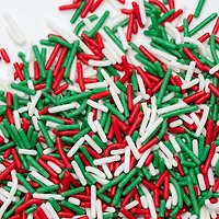 PME Cake Sweet Street® Red, White & Green Jimmies Sprinkle Mix