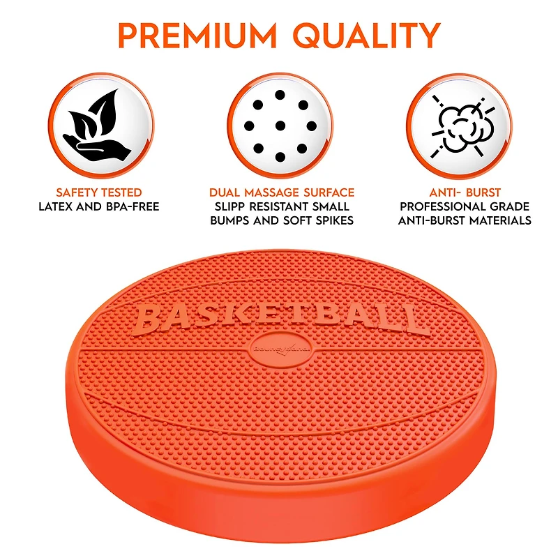 Bouncyband® Orange Basketball Wiggle Seat Sensory Cushion