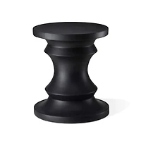 Glitzhome® 18" Black Chess Garden Stool