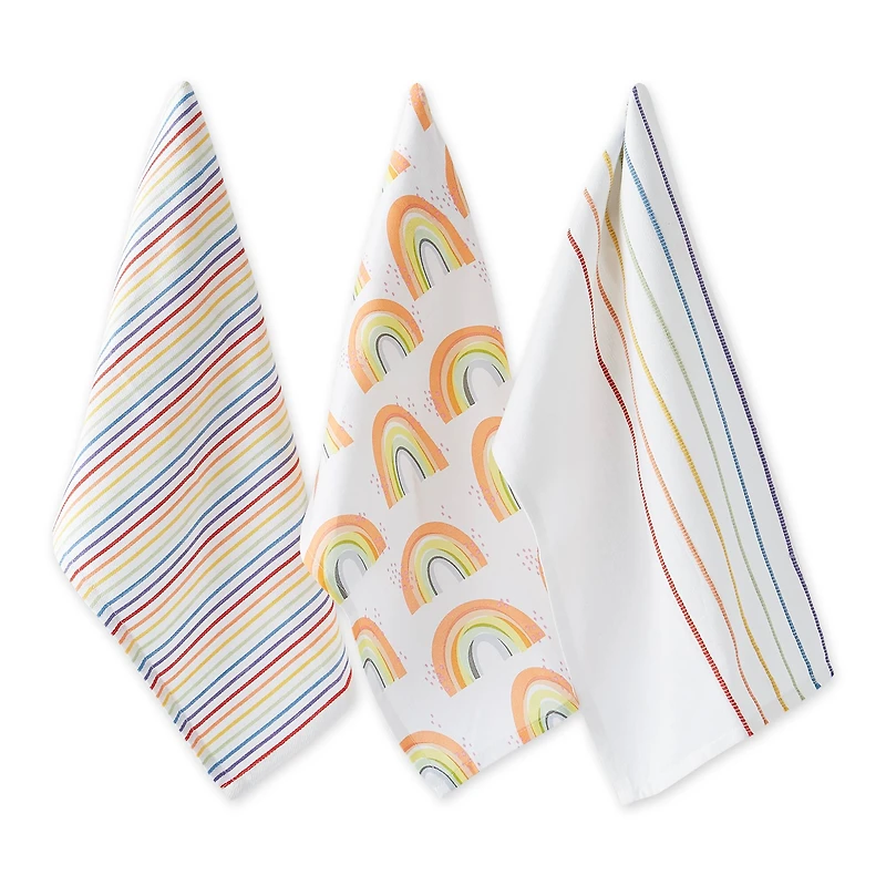 Assorted Rainbow Dishtowel (Set of 3)