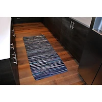 DII® Multi Nautical Blue Rag Rug, 2.25ft. x 6ft.