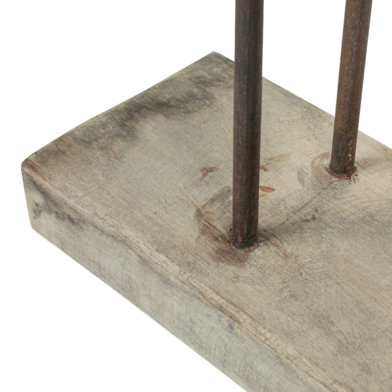 Hello Honey® 22" Distressed Mango Wood Horse Figurine