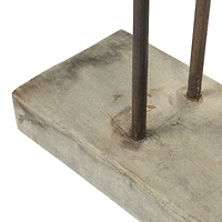 Hello Honey® 22" Distressed Mango Wood Horse Figurine