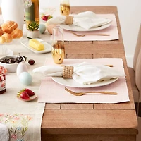 DII® Chintz Rose Dobby Dots Rib Placemat (Set of 6)