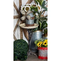 27" Iron & Pine Farmhouse Accent Table