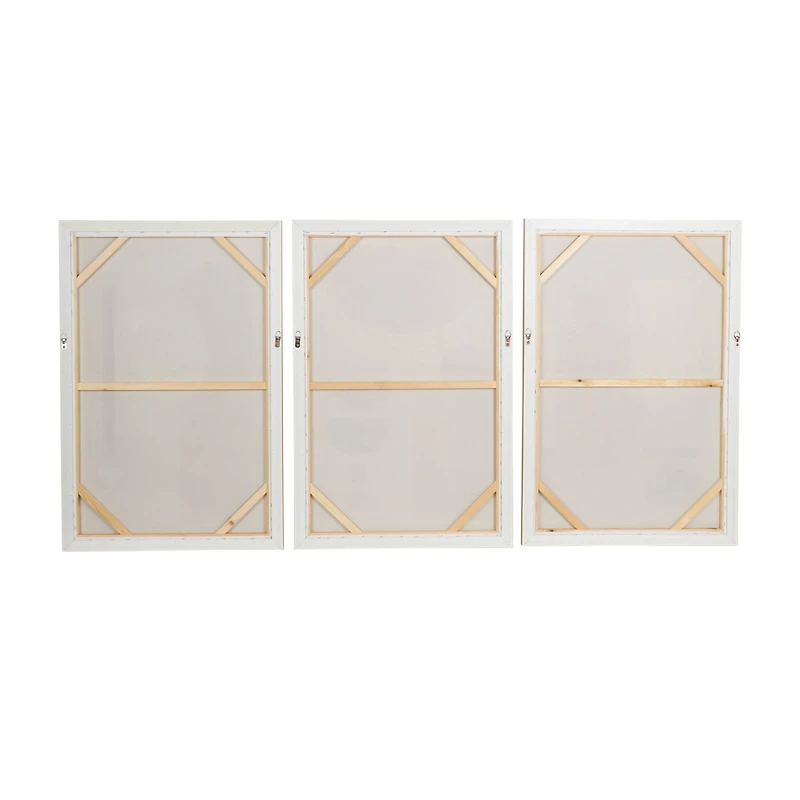 The Novogratz Pink Mid-Century Modern Abstract Framed Wall Art Set