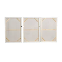 The Novogratz Pink Mid-Century Modern Abstract Framed Wall Art Set