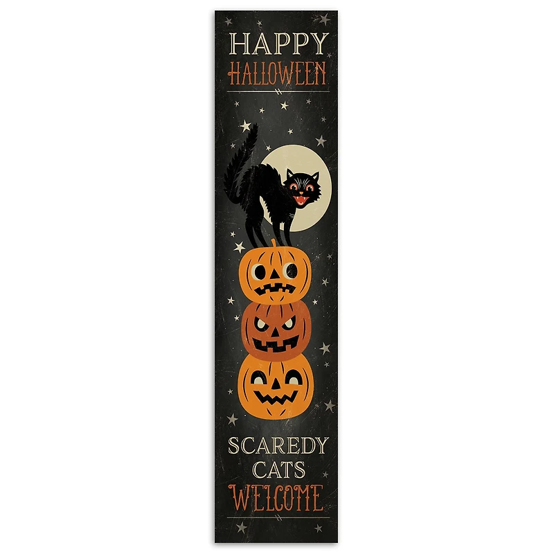 47" Scaredy Cats Welcome Porch Leaner