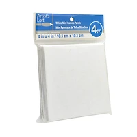 4 Pack 4" x 4" Mini Canvas Panels by Artist's Loft™ Necessities