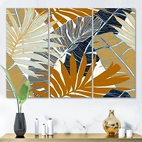 Designart - Abstract Tropical Summer Palm Tree & Banana Leaves