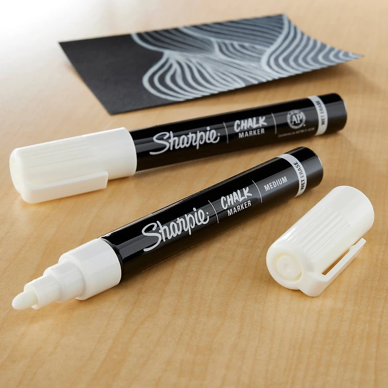 8 Packs: 2 ct. (16 total) Sharpie® White Medium Point Wet Erase Chalk Markers