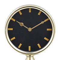 The Novogratz Gold Modern Abstract Clock, 6" x 4" x 9"