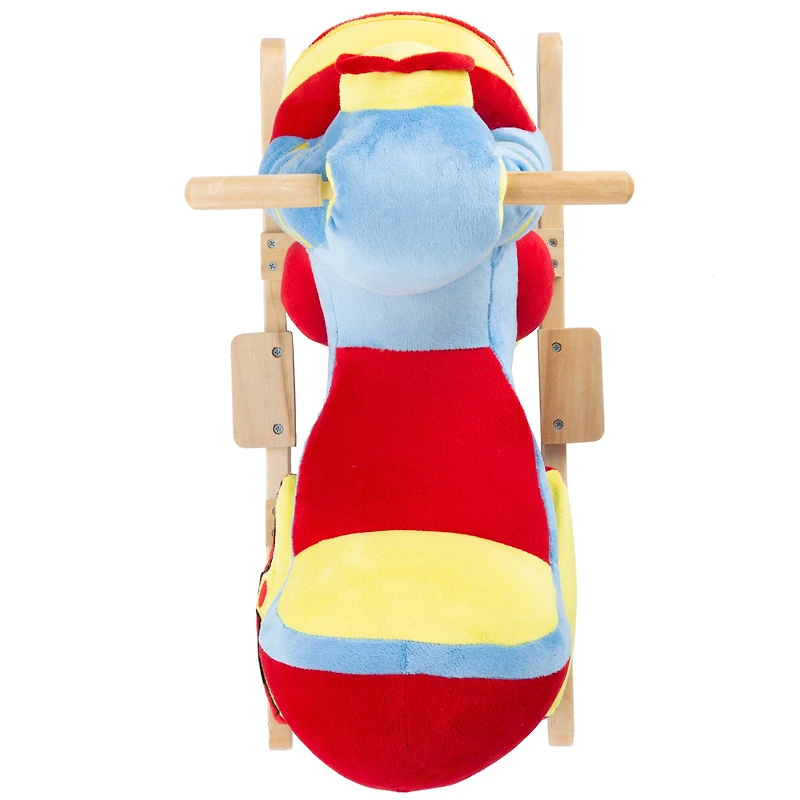 Toy Time Plush Ride-On Rocking Motorcycle