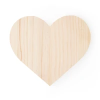 8 Pack: 9" Heart Wood Plaque by Make Market®