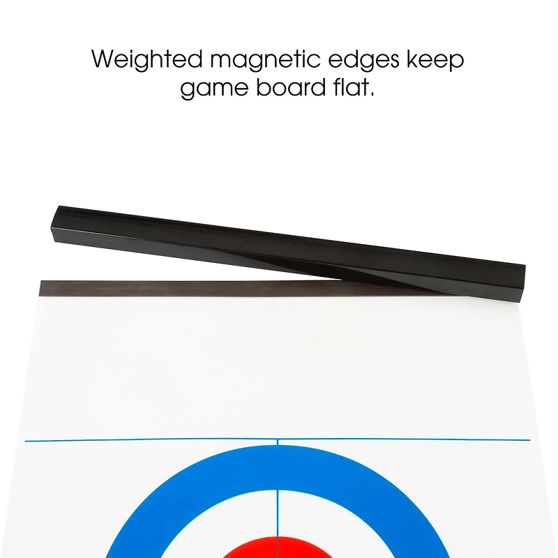 Toy Time Indoor Magnetic Roll Up Tabletop Curling Game