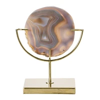 Hello Honey® 7" Natural Brown Agate on Stand