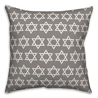 Star of David Pattern 18x18 Spun Poly Pillow