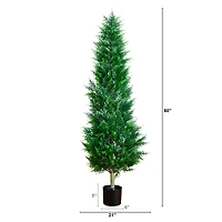 5ft. UV Resistant Artificial Cypress Tower Tree (Indoor/Outdoor)