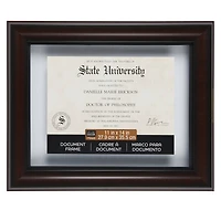 6 Pack: Mahogany & Black 11" x 14" Document Float Frame by Studio Décor®