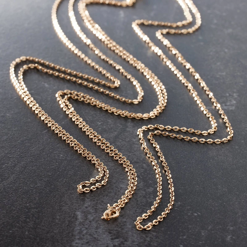 Hamilton Gold Flat Oval Chain Necklaces By Bead Landing™
