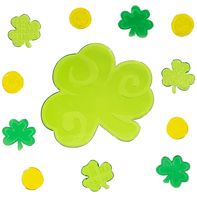St. Patrick's Day Gel Window Clings Set