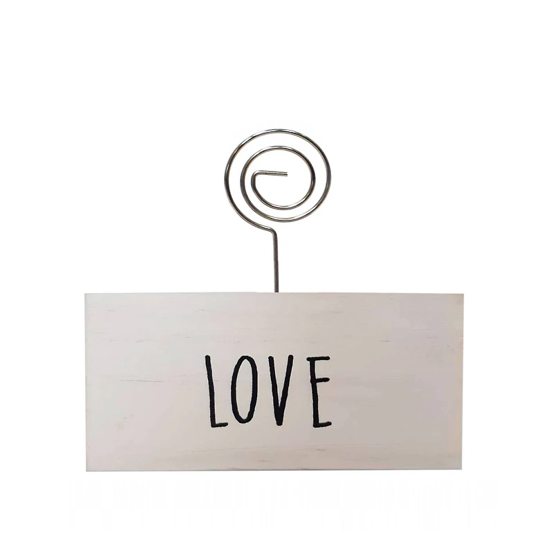 White Love Block Clip Frame by Studio Décor®