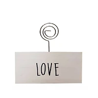 White Love Block Clip Frame by Studio Décor®