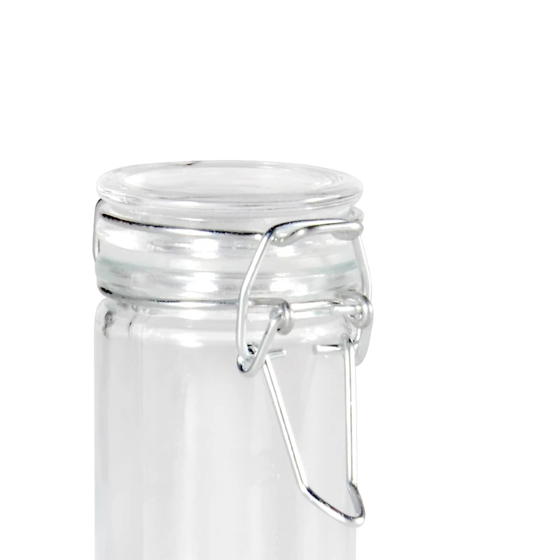 3.8oz. Clear Glass Cylinder Jar with Latched Lid by Ashland®