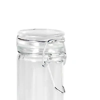 3.8oz. Clear Glass Cylinder Jar with Latched Lid by Ashland®