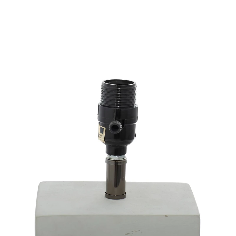 23" White Ceramic Traditional Table Lamp