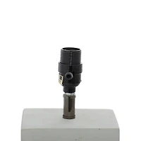 23" White Ceramic Traditional Table Lamp