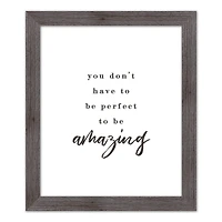 You Don't Have to Be Perfect Western Framed Print