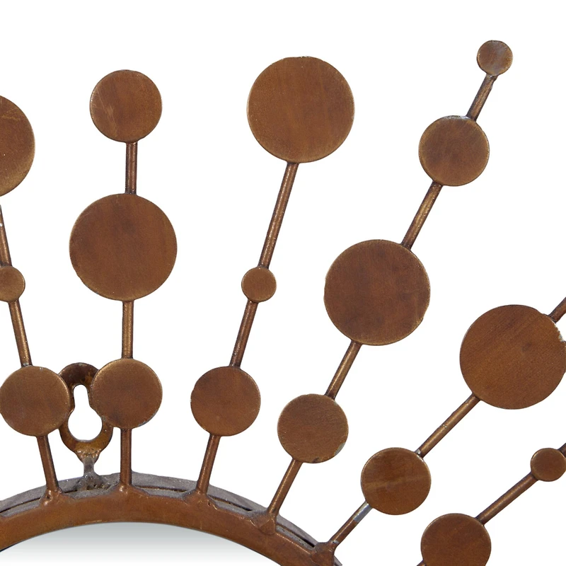 Gold Metal Rustic Wall Mirror Set