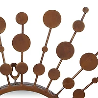 Gold Metal Rustic Wall Mirror Set