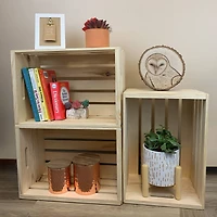 Wilson® Enterprises 18" x 10" Pine Handle Crates