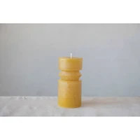 Hello Honey® 3" x 6" Honey Unscented Totem Pillar Candle