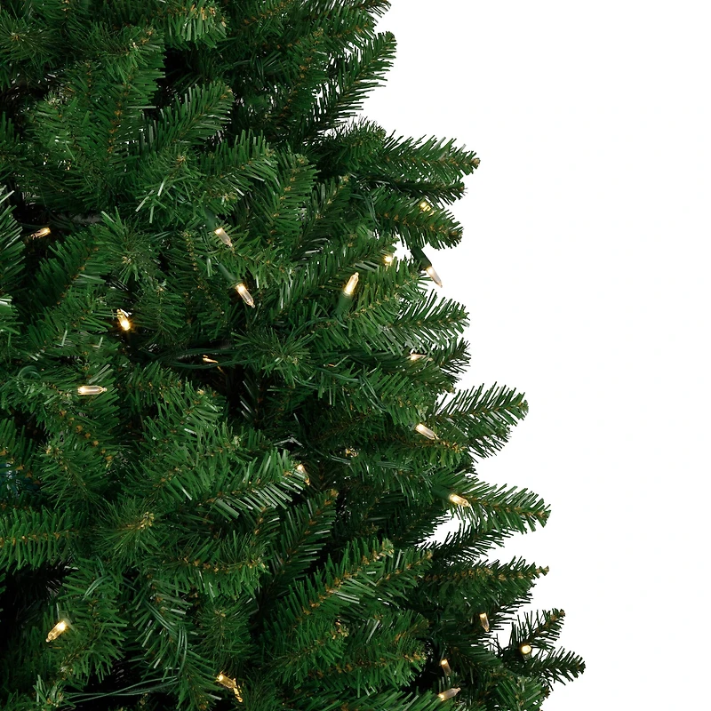 7.5ft. Pre-Lit Manchester Pine Instant Connect Artificial Christmas Tree, Dual LED Lights