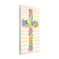 Stupell Industries Floral Cross Religious Symbol Wall Plaque Art