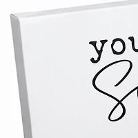 You are My Sunshine with Yellow Bike Canvas Art