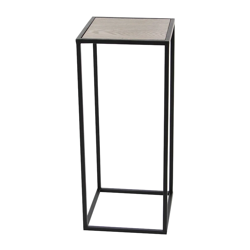 Black Metal Contemporary Accent Table Set