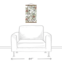 Fa La La La 12x18 Teak Hanging Canvas